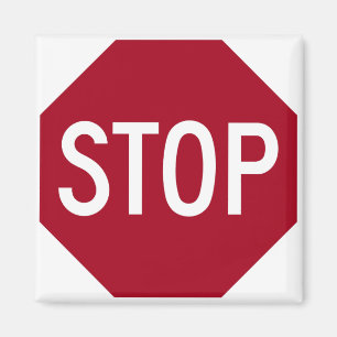 Stoppschild Magnet