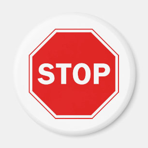 Stoppschild Magnet