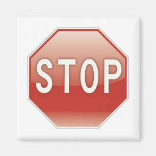 Stoppschild Magnet