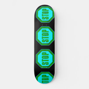 Stoppschild Skateboard