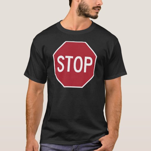 Stoppschild T-Shirt (Vorderseite)