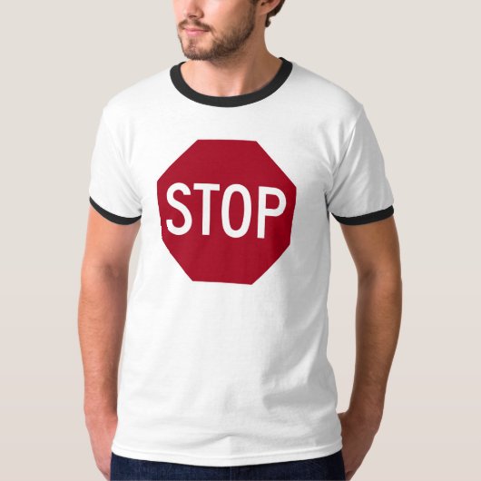 Stoppschild T-Shirt (Vorderseite)
