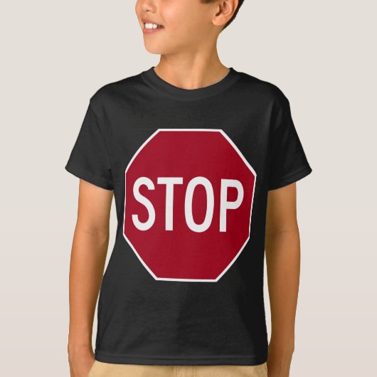 Stoppschild T-Shirt (Vorderseite)