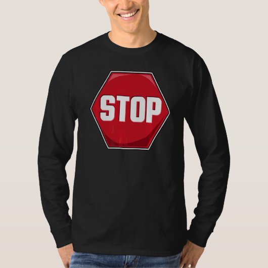 Stoppschild T-Shirt (Vorderseite)