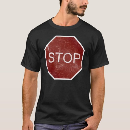 Stoppschild T-Shirt (Vorderseite)