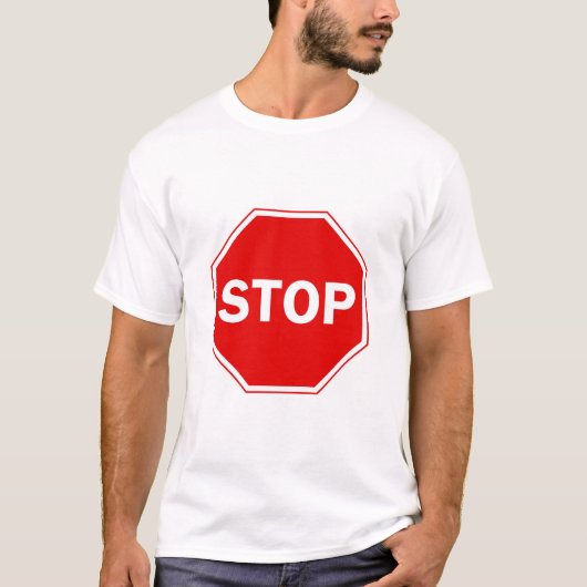 Stoppschild T-Shirt (Vorderseite)