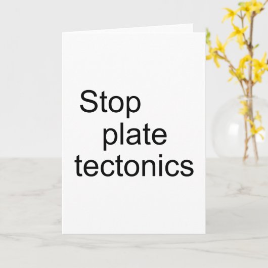 Stoppschildktonik Karte (Gelbe Blume)