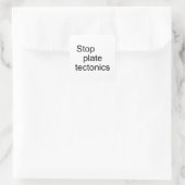 Stoppschildktonik Quadratischer Aufkleber (Tasche)