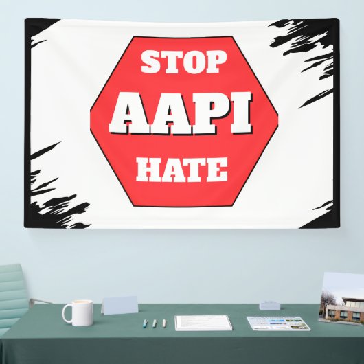 Stoppt AAPI-Hass Banner (Messe)