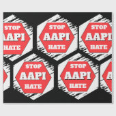 Stoppt AAPI-Hass Rechteckig Geschenkpapier (Flach)