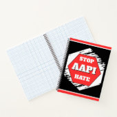 Stoppt AAPI-Hass Rechteckig Notizblock (Innenseite)