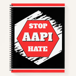 Stoppt AAPI-Hass Rechteckig Notizblock