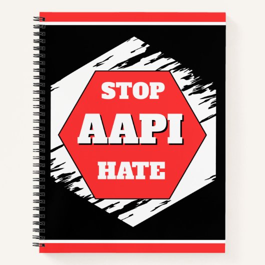 Stoppt AAPI-Hass Rechteckig Notizblock (Vorderseite)