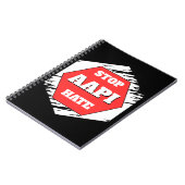 Stoppt AAPI-Hass Rechteckig Notizblock (Linke Seite)