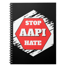Stoppt AAPI-Hass Rechteckig Notizblock