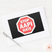 Stoppt AAPI-Hass Rechteckig Rechteckiger Aufkleber (Umschlag)