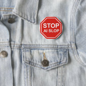 Stoppt AI-Müll Button (Beispiel)