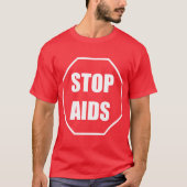 Stoppt AIDS Red Tshirt (Vorderseite)