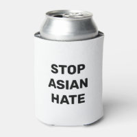 Stoppt asiatisches Hass, Schwarz-weißes kann kühle
