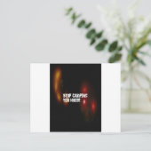Stoppt Camping You Noob Postkarte (Stehend Vorderseite)