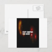 Stoppt Camping You Noob Postkarte (Vorne/Hinten)