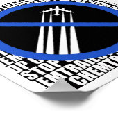 Stoppt Chemtrails! Poster (Ecke)