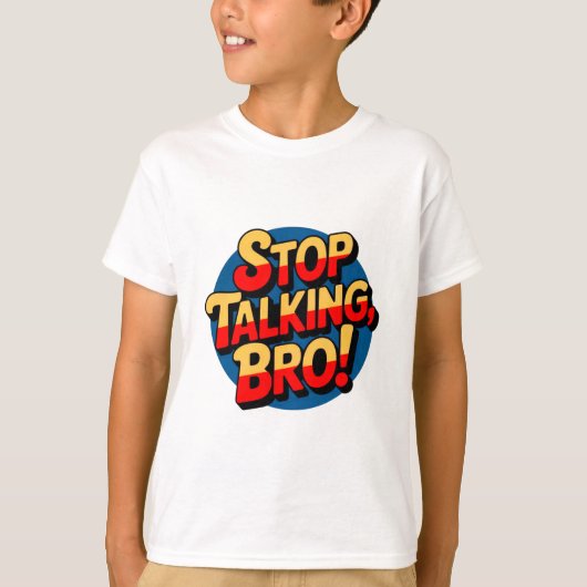 Stoppt das Gespräch Bro - Coole Höhenlage Kinder T-Shirt (Vorderseite)