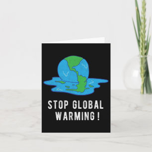 Stoppt das T-Shirt des globalen Klimaschutzes der Karte