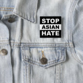 Stoppt den asiatischen Hass Anti-Rassismus Slogan Button (Beispiel)