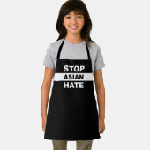 Stoppt den asiatischen Hass Anti-Rassismus Slogan Schürze (Insitu)