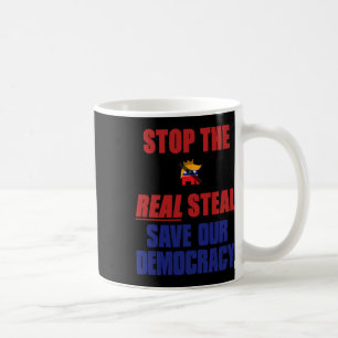 Stoppt den echten Diebstahl Rettet unsere Demokrat Kaffeetasse