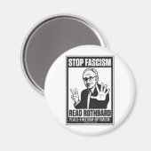 Stoppt den Faschismus Magnet (Vorderseite/Rückseite)