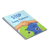 Stoppt den Gang-Gewalt-Handshake für den Frieden Notizblock (Rechte Seite)