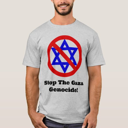 Stoppt den Genozid in Gaza! T-Shirt (Vorderseite)