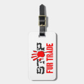 Stoppt den Handel Gepäckanhänger (Vorderseite vertikal)