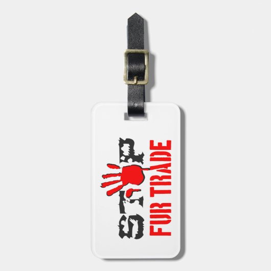 Stoppt den Handel Gepäckanhänger (Vorderseite vertikal)