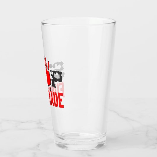 Stoppt den Handel Glas (Links)