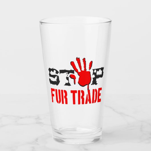 Stoppt den Handel Glas (Vorderseite)