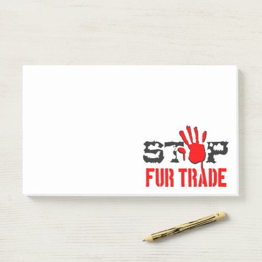 Stoppt den Handel Post-it Klebezettel (Auf Schreibtisch)