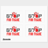 Stoppt den Handel Rechteckiger Aufkleber (Blatt)