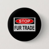 Stoppt den Handel Schild rot Button (Vorderseite)
