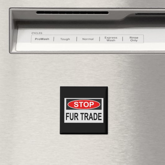 Stoppt den Handel Schild rot Magnet (In Situ (Geschirrspüler))