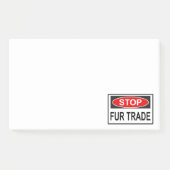 Stoppt den Handel Schild rot Post-it Klebezettel (Vorderseite)