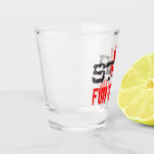 Stoppt den Handel Schnapsglas (Links)