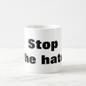 Stoppt den Hass Kaffeetasse (Mittel)