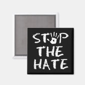 Stoppt den Hass Magnet (Vorderseite/Rückseite)