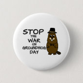 Stoppt den Krieg am Erdkundentag Button (Vorderseite)