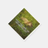 Stoppt den Krieg auf den Erdhacken-Servietten Serviette (Ecke)