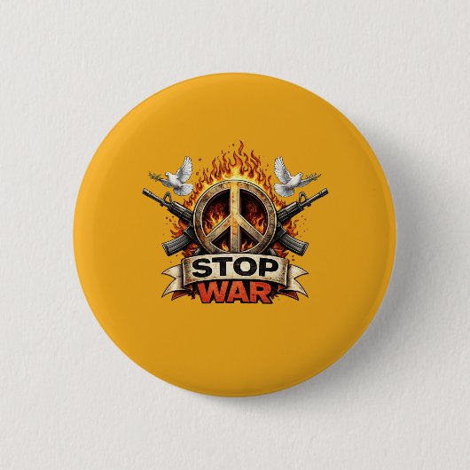 Stoppt den Krieg Button (Vorderseite)