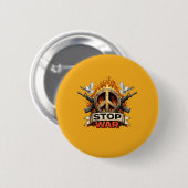 Stoppt den Krieg Button (Vorne & Hinten)